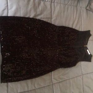 Black sequin dress